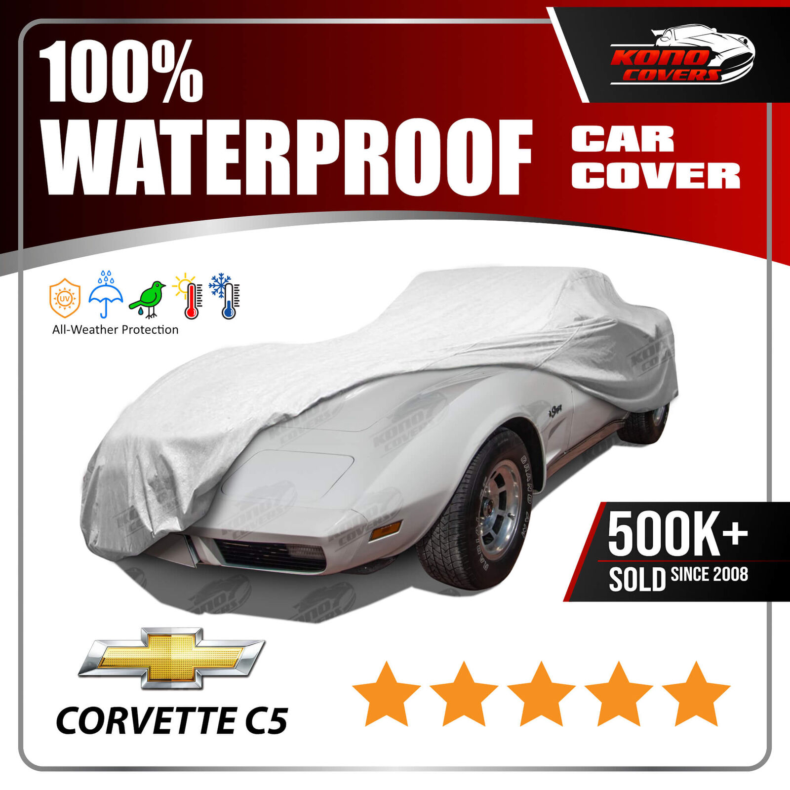 Chevrolet Corvette C3 6 Layer Car Cover 1968 1969 1970 1971 1972 1973 1974