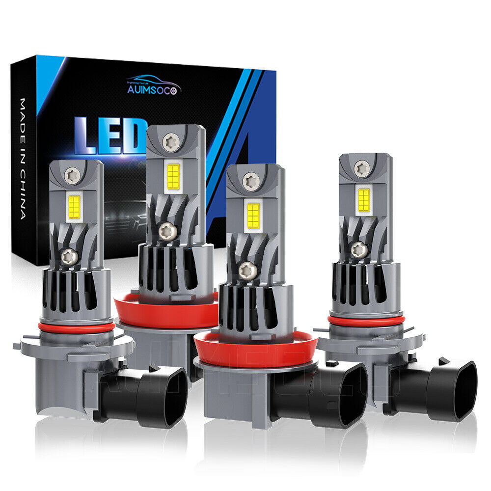 For Lexus RX300 1999-2003 LED Combo Headlight Kit Bulbs High Low Beam 6000K 4Pcs