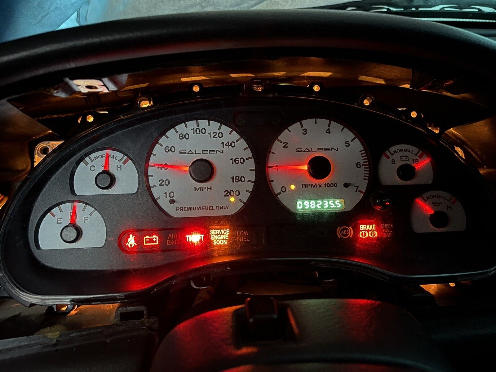 01-04 Saleen Mustang Speedometer Gauges