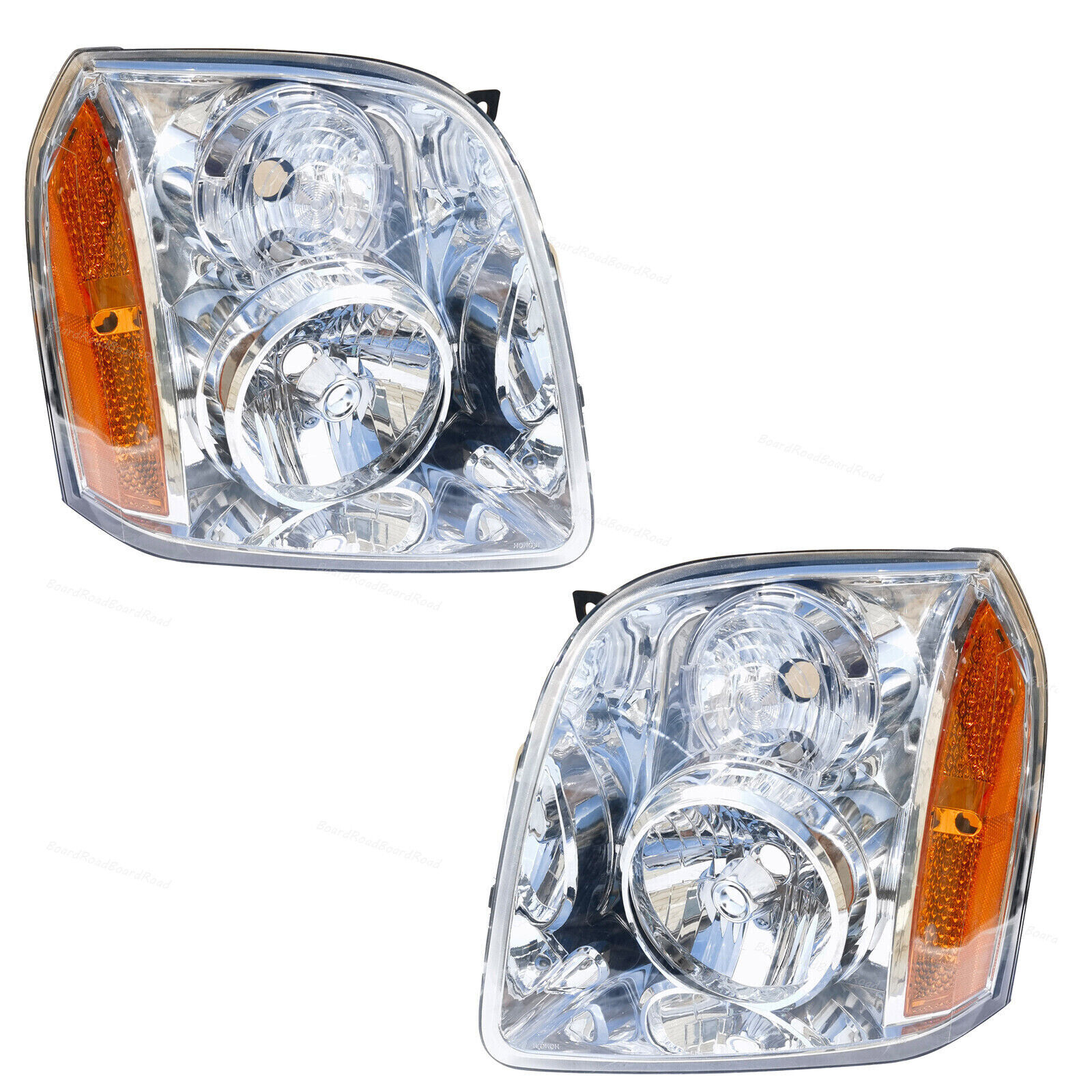 Fit for 2007-2013 GMC Yukon XL 1500 2500 Left & Right Side Halogen Headlights