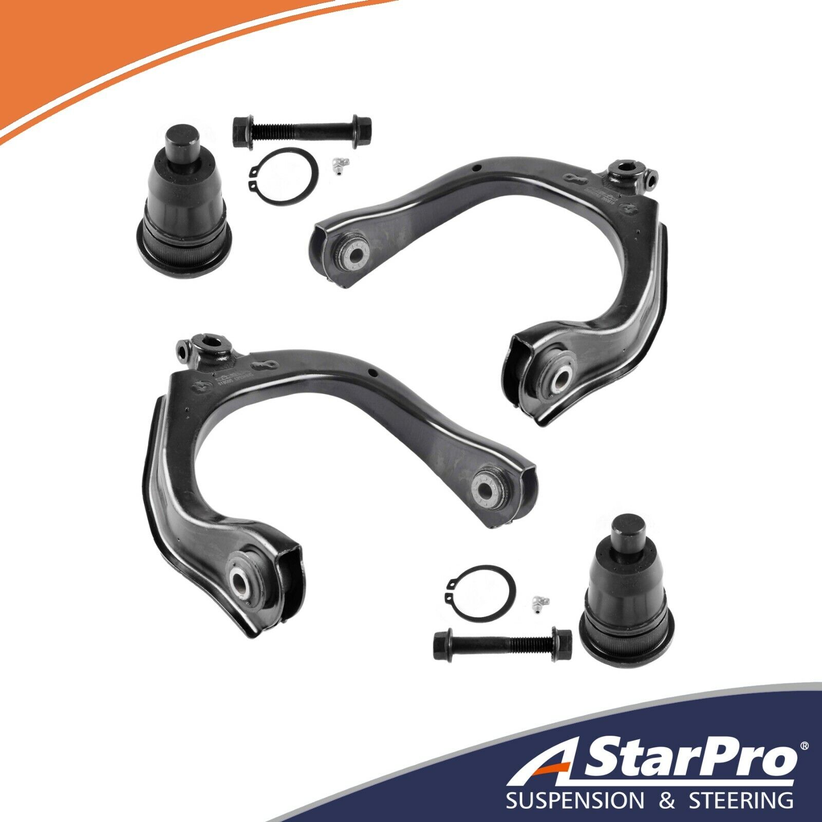 4pc Front Upper Control Arms & Ball Joint for 02-09 Chevy Trailblazer GMC Envoy