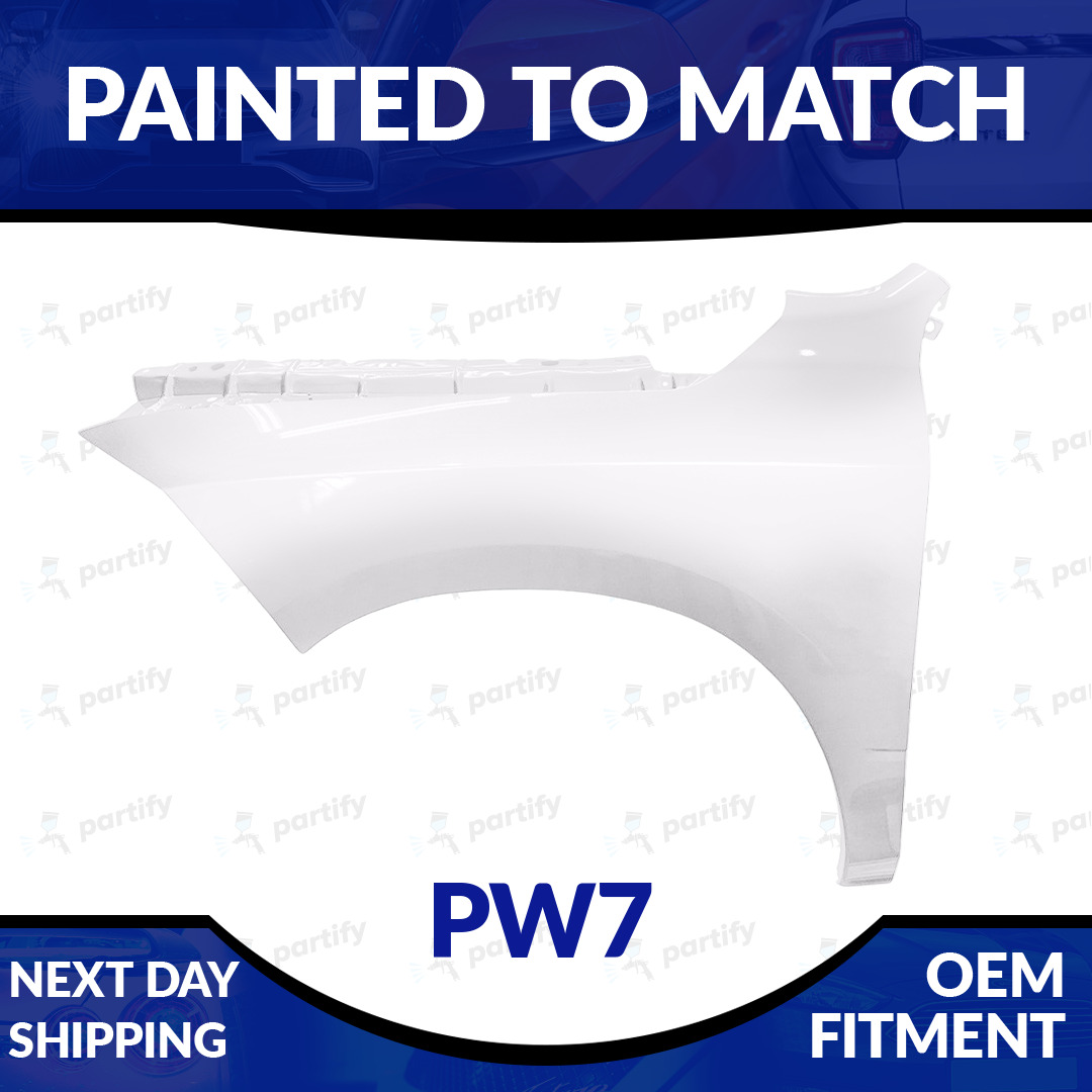 NEW Painted PW7 Bright White CAPA Driver Side Fender For 2009-2023 Dodge RAM