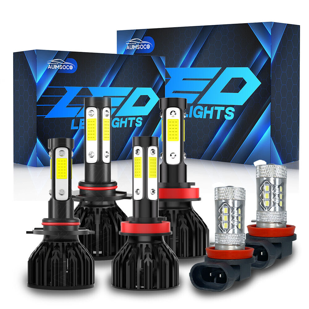 For Ford Taurus X Sedan 4-Door 2008-2009 Combo LED Headlight Fog Light Bulbs