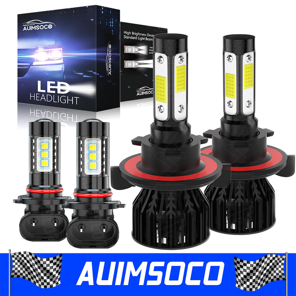 Upgraded LED Headlight Bulbs Kit For F-150 2004-2014 High Low Beam + Fog Light