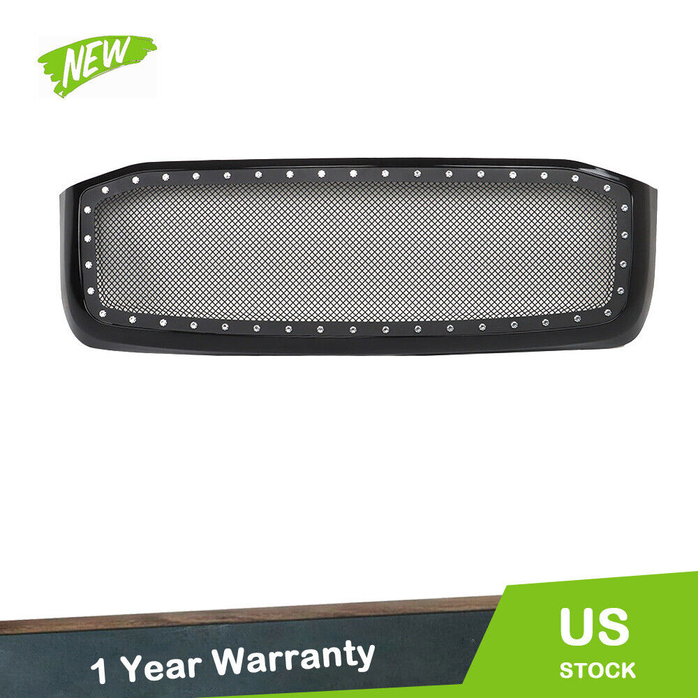 For 2006 2007 2008 Ram 1500 Black Mesh Style Grill Front Upper Bumper Grille