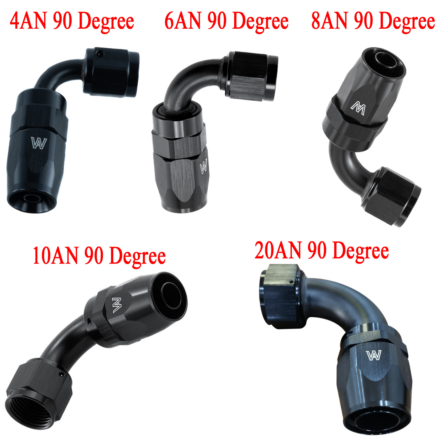 AN4/AN6 AN8/AN10/AN12 Swivel Hose End Fitting Adapter For Oil/Fuel/Gas Hose Line