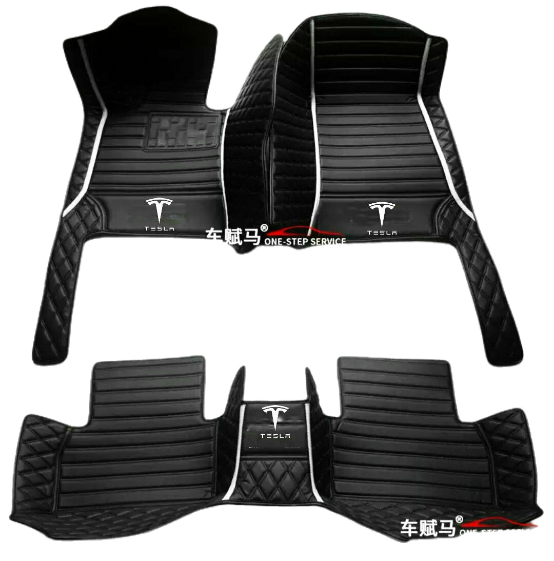 Car Floor Mats For Tesla 3/S/X/Y 2012-2023 Auto Carpets Waterproof Luxury Pads