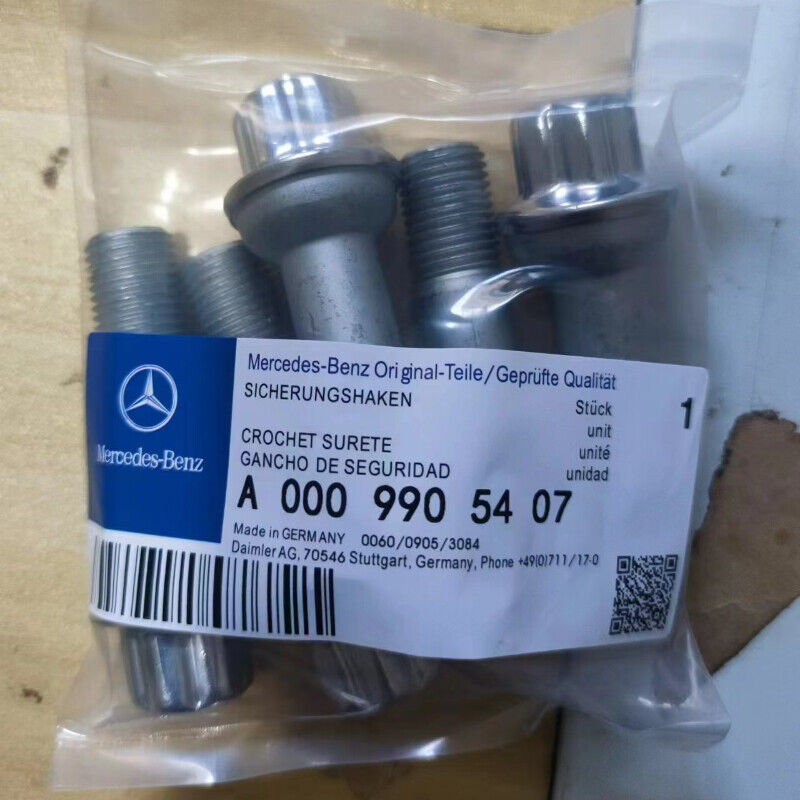 Set of 5 Genuine Mercedes-Benz Wheel Bolts OEM# A0009905407 Made in Germany