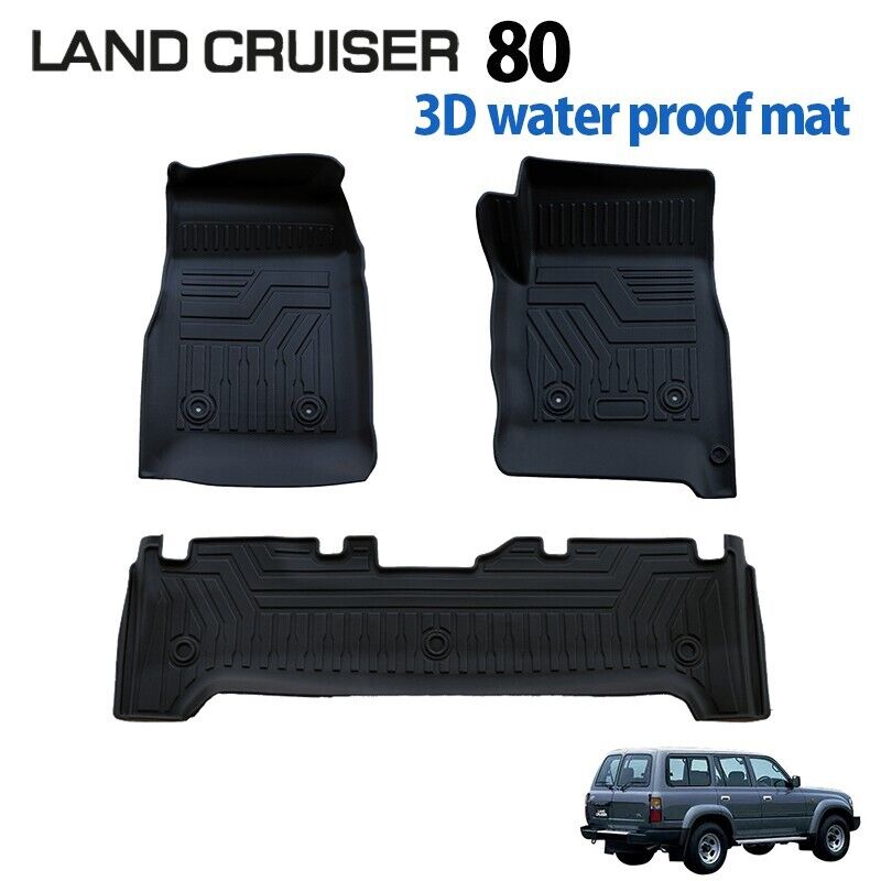 Land Cruiser 80 3D floor mat TPE material  for right-hand drive vehicles