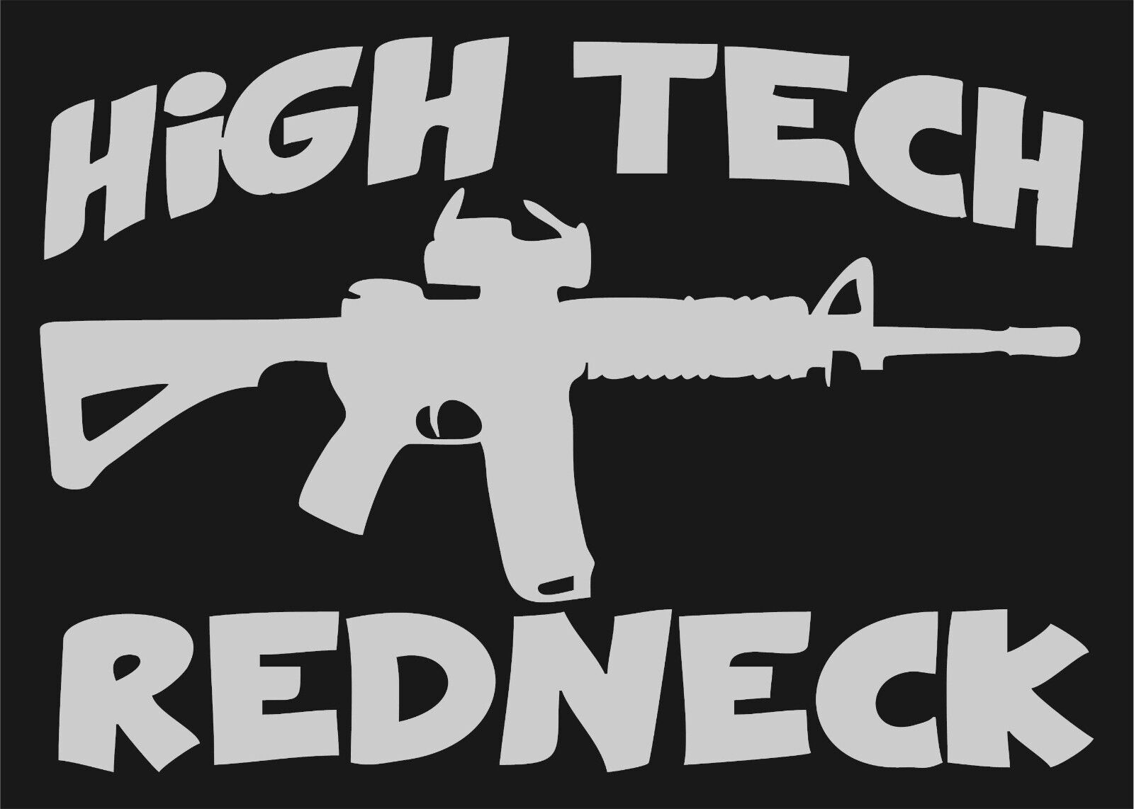 REFLECTIVE HIGH TECH REDNECK AK 47 CAR / TRUCK 8\