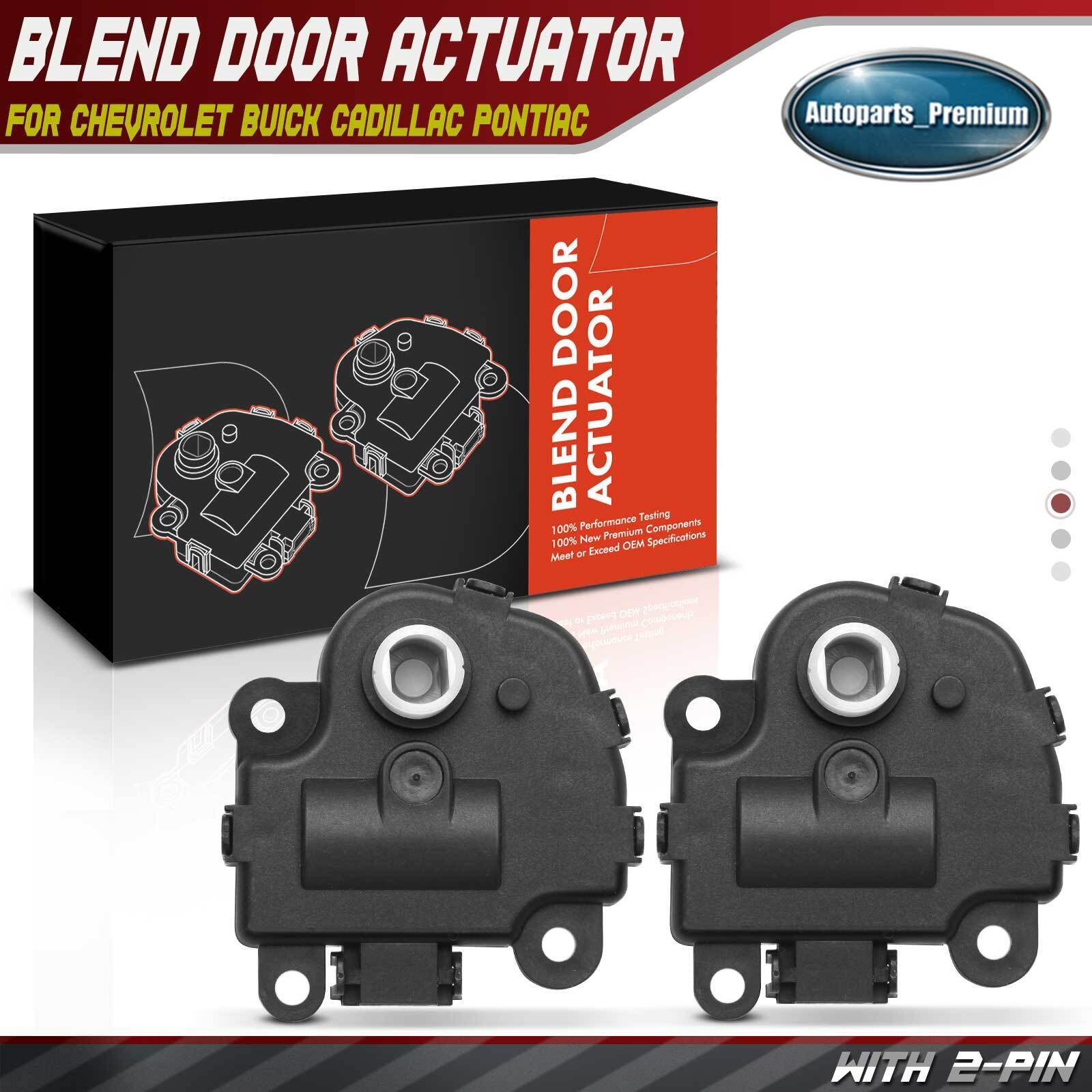 2x Brand New Air Blend Door Actuator for Chevrolet Impala Corvette Buick 604-108