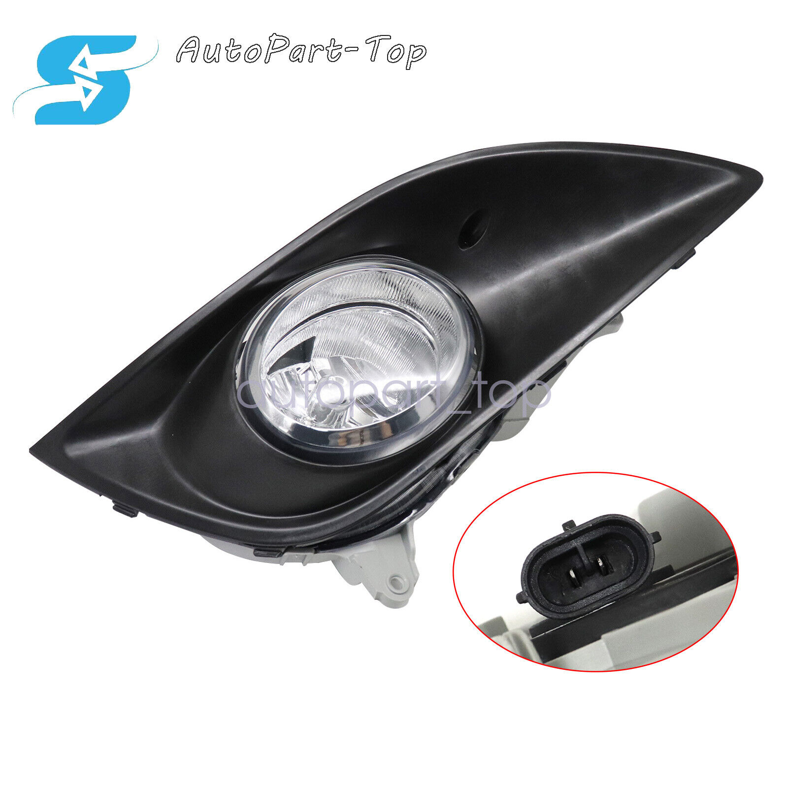 Fits Hyundai Veloster Turbo 2013-2016 Fog Lamp With Black Cover Right Side 2PCS