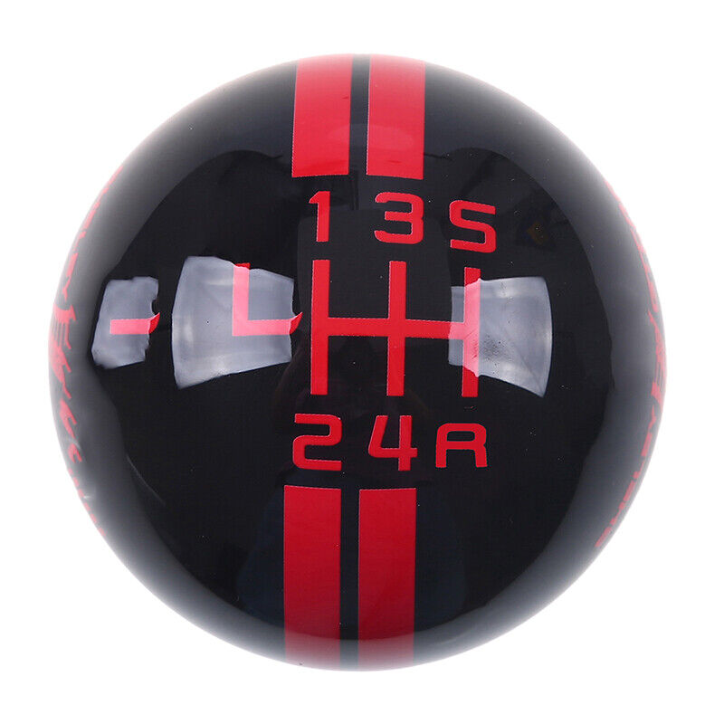 5 Speed Auto Manual Shift Knob Gear Stick Shifter Lever Universal Black Red Ball