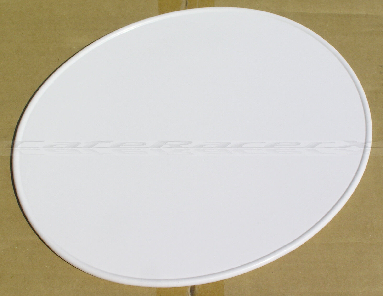 Oval Number Plate White 9\