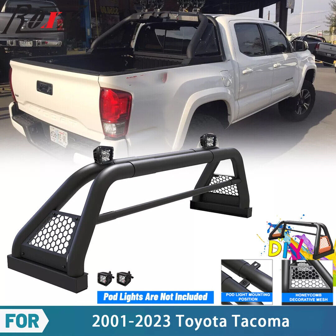 Adjustable Truck Bed Chase Rack Roll Bar For 2001-2023 Toyota Tacoma DIY 