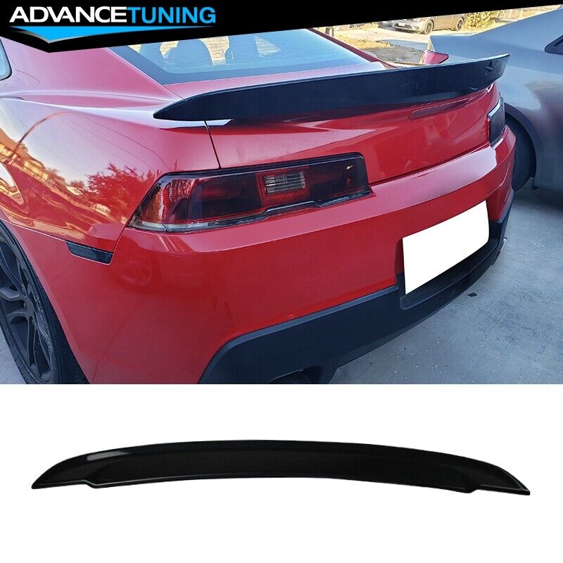Fits 14-15 Chevy Camaro Flush Mount OE Trunk Spoiler Wing Painted #WA8555 Black
