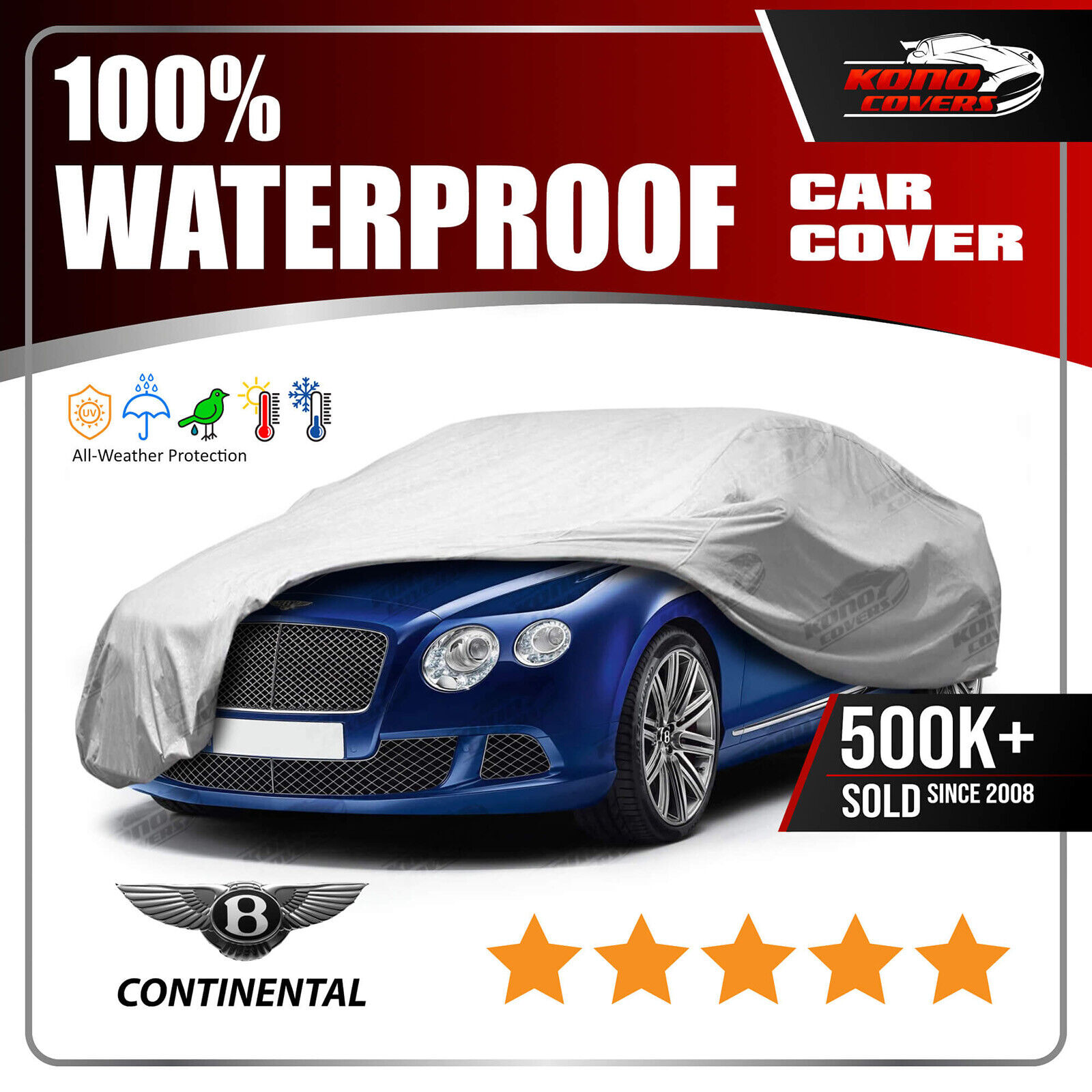 Bentley Continental Flying Spur 2006-2015 CAR COVER - 100% Waterproof Breathable