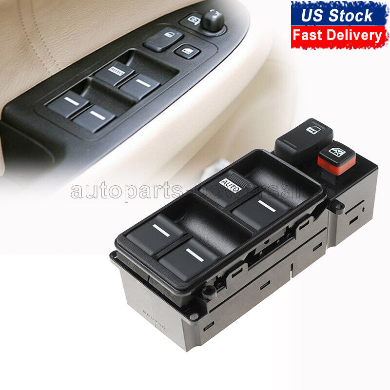 Electric Master Power Window Switch Left Driver Side For Honda Accord 2003-2007