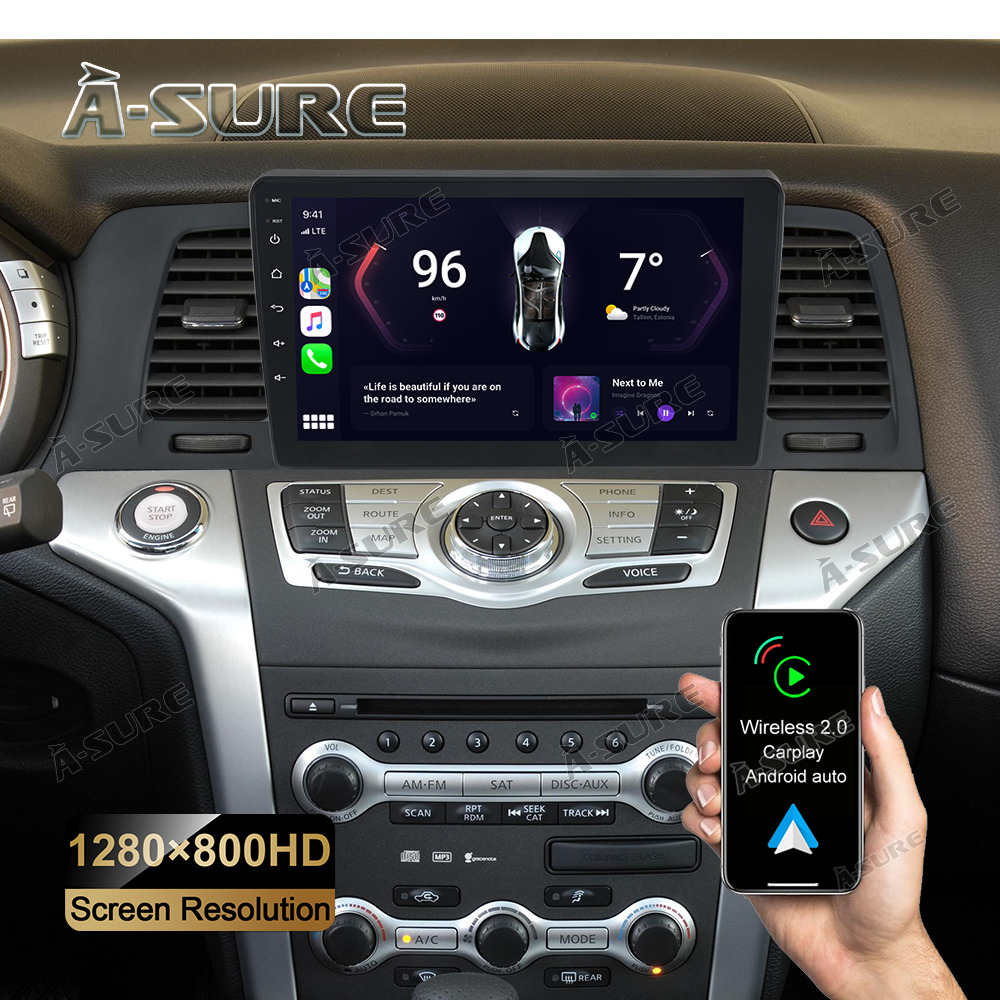 9\'\' 2+32GB Car Radio Stereo GPS For Nissan Murano Z51 2009-2014 Apple Carplay