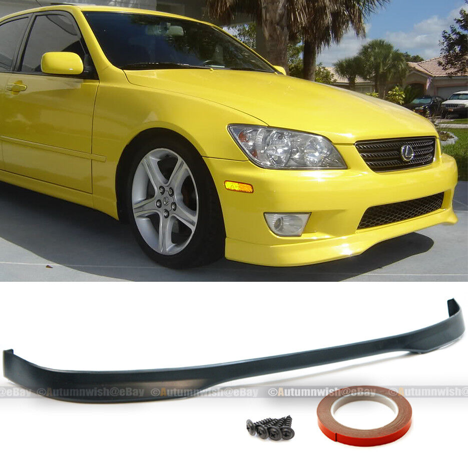 Fits 01-05 IS300 Type R Style Urethane PU Front Bumper Chin Lip Spoiler BodyKit 
