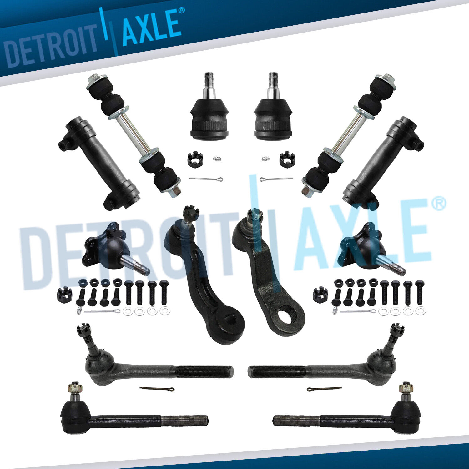 New 14pc Front Suspension Kit for Chevy and GMC Trucks - 2WD ONLY - 7200 GVW