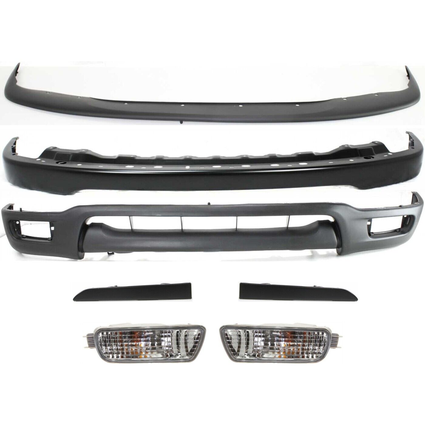 Bumper Kit For 2001-2004 Toyota Tacoma Paint to Match Steel