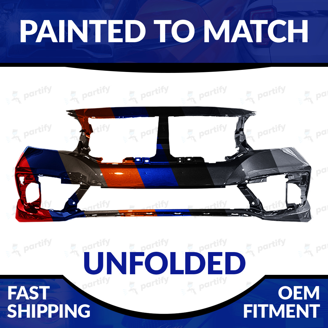 NEW Painted 2019-2021 Honda Civic Sedan/Coupe Unfolded Front Bumper USA/Canada