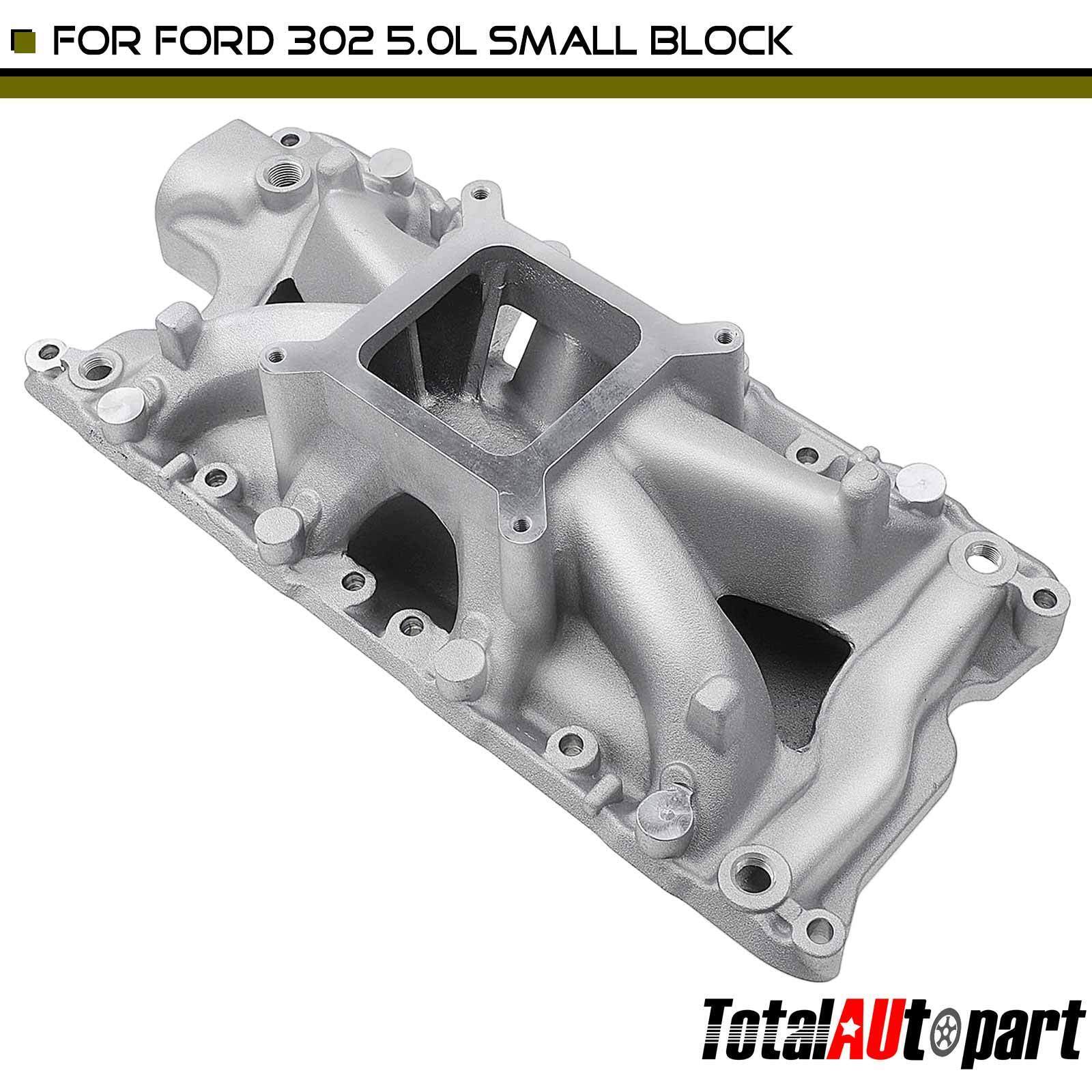 High Rise Single Plane Intake Manifold for Ford 302 Small Block Aluminum 5.0L