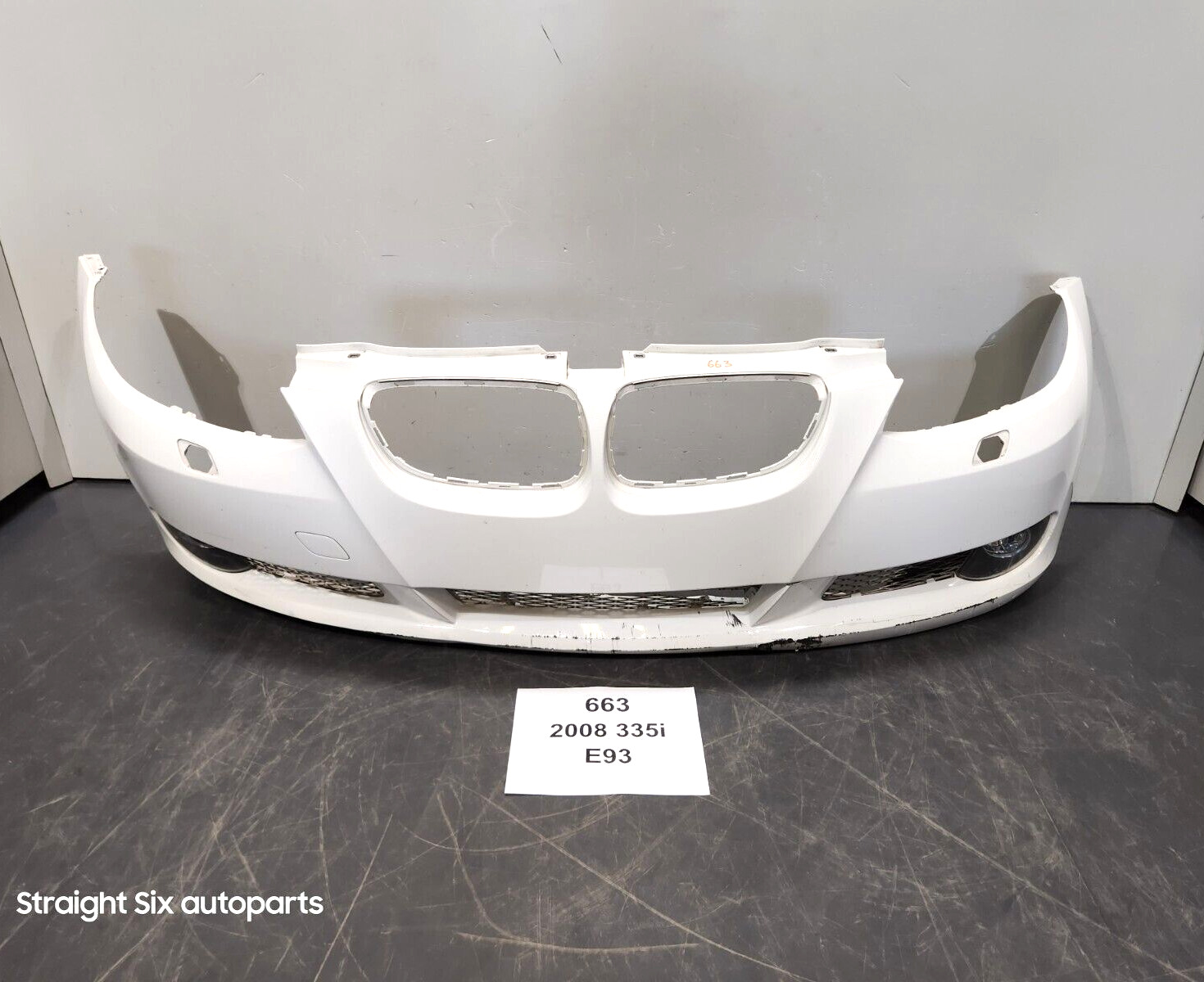 ✅ 07-10 OEM BMW E92 E93 328 335 Front Bumper Cover Assembly White 300 * NOTE