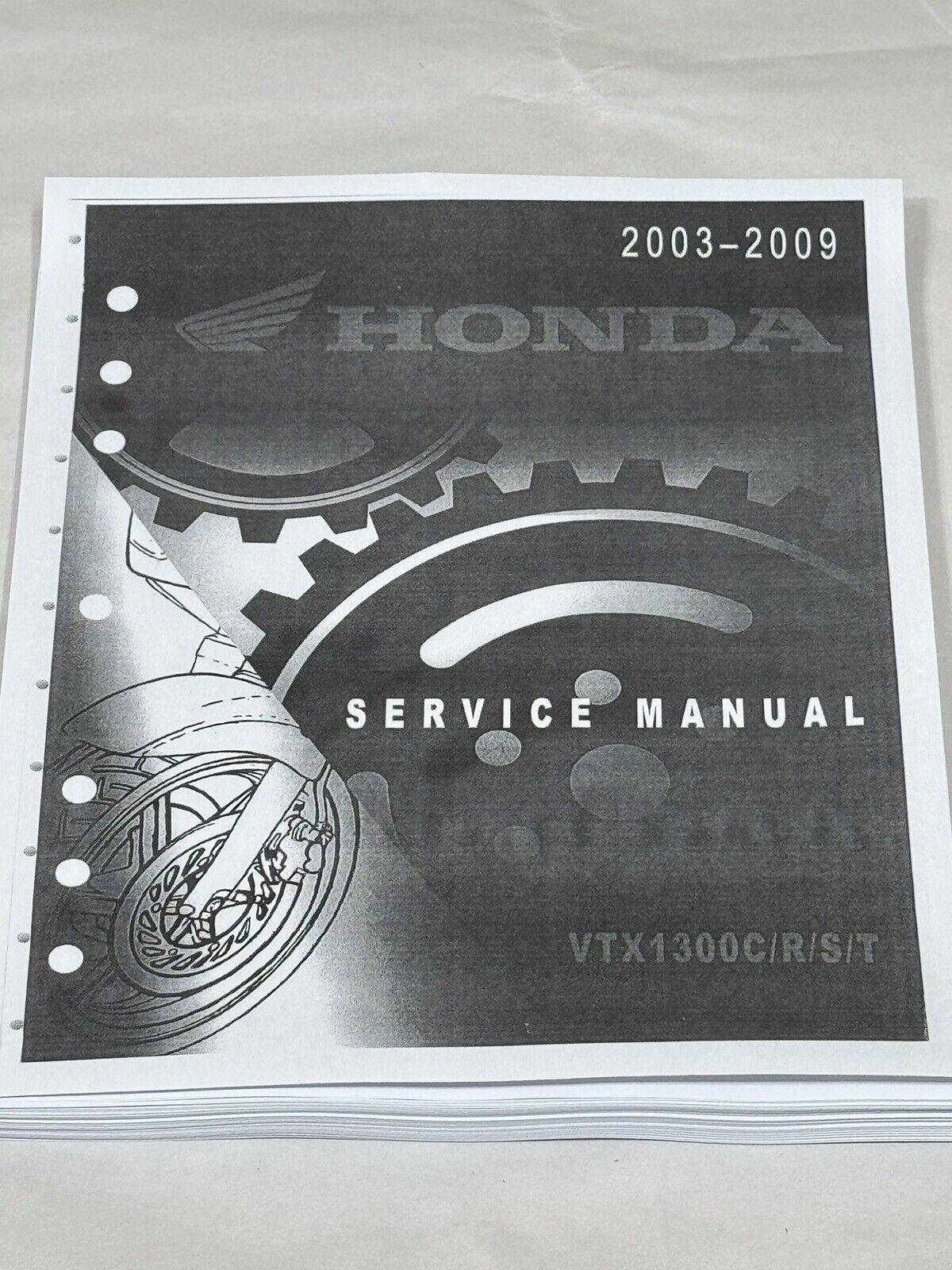 3 hole Official Factory Service Shop Repair Manual 03-09 Honda VTX1300 C R S T