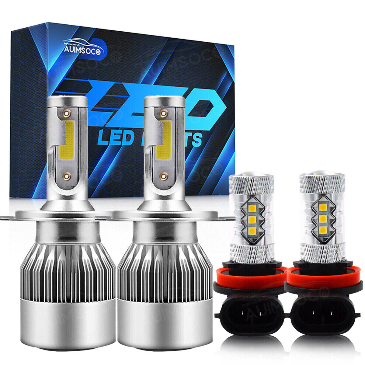 Combo LED Headlight + Fog Light Bulbs KIT For Honda CR-V 2007-2014 Xenon White