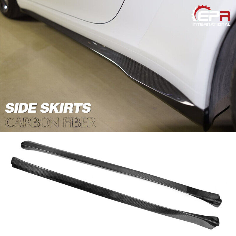 For Porsche 911 991 Turbo-S SP-Style Carbon Side Skirt Extension Addon 2Pcs