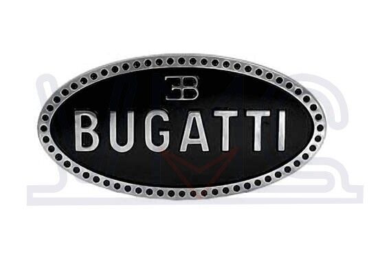 Early Bugatti Radiator Grille Badge Emblem Customize Brass Chrome Enamel Black B