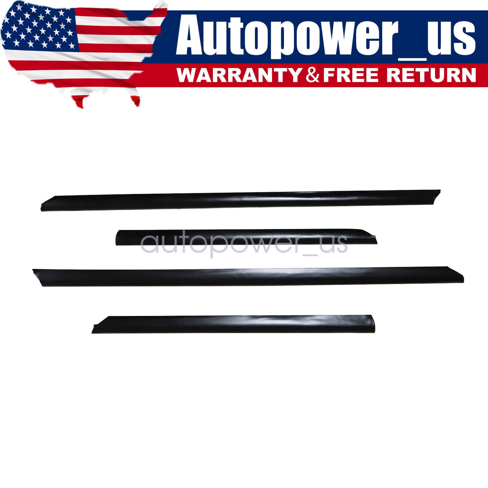Lower Side Door Molding Trim Cover Set of 4 For AUDI A4 1996-2001