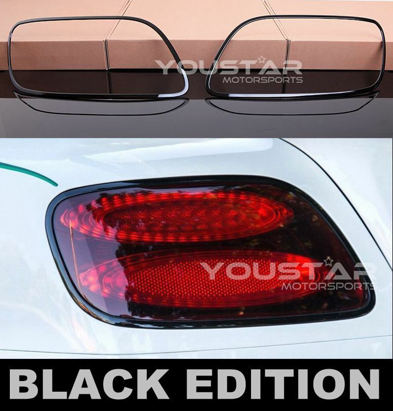 USA STOCK Black Edition Rear Light Trims for Bentley Continental GT GTC SPEED