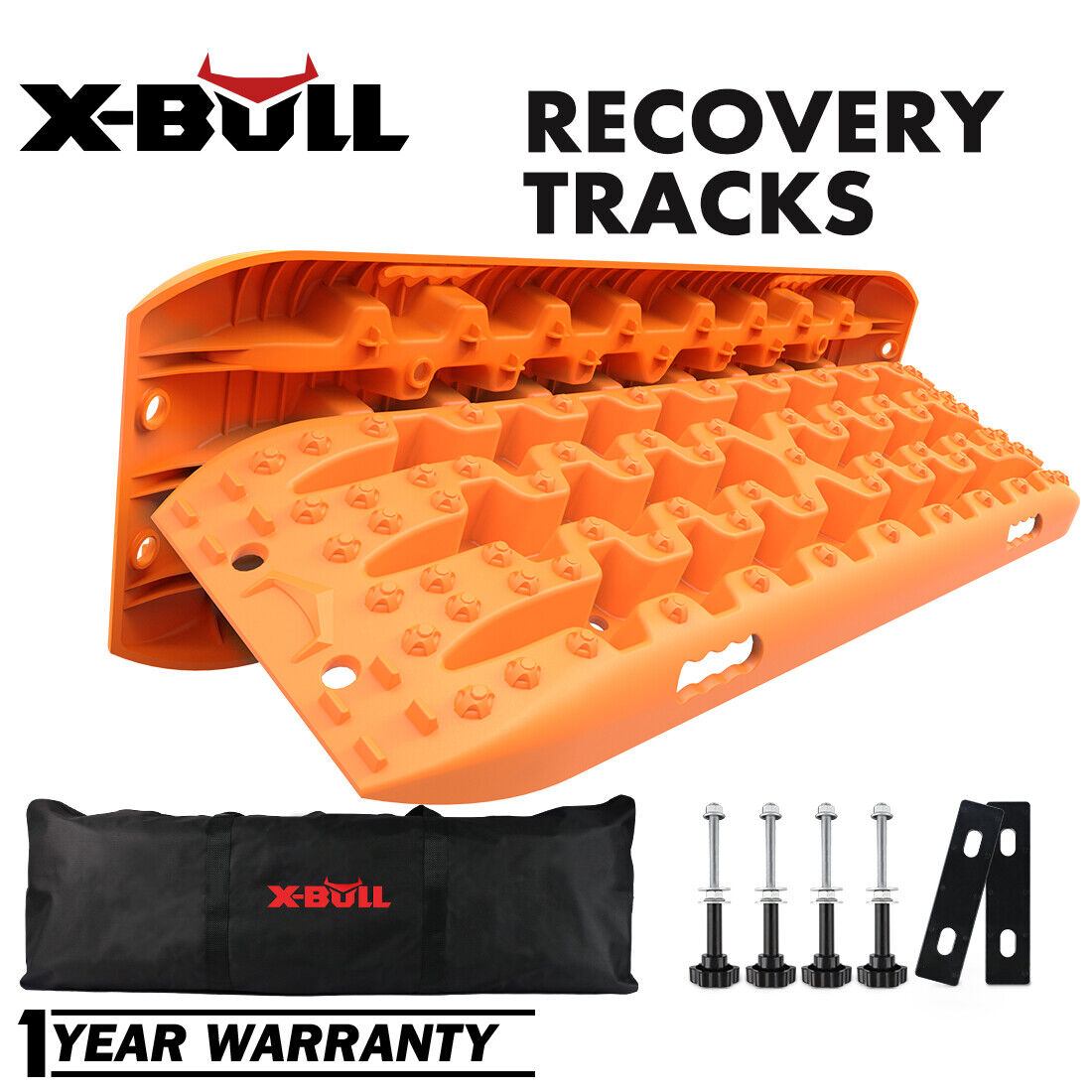X-BULL GEN3.0 Recovery Tracks Sand Tracks Traction Boards Snow OffRoad Orange