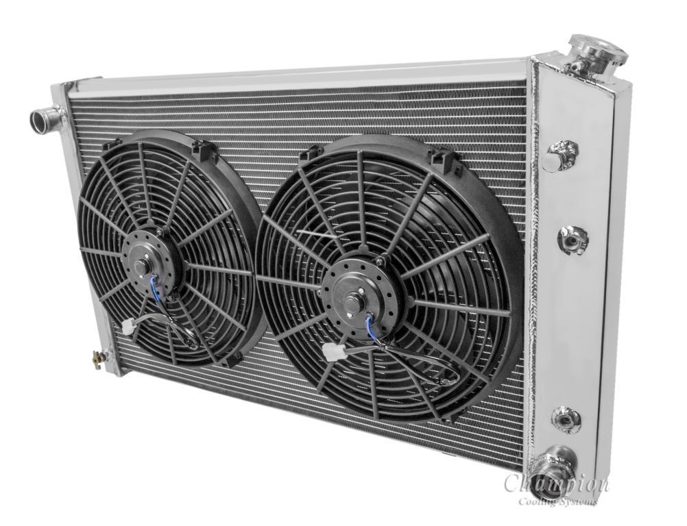 4 Row AS Radiator and Fan Combo For 81-90 GM Truck