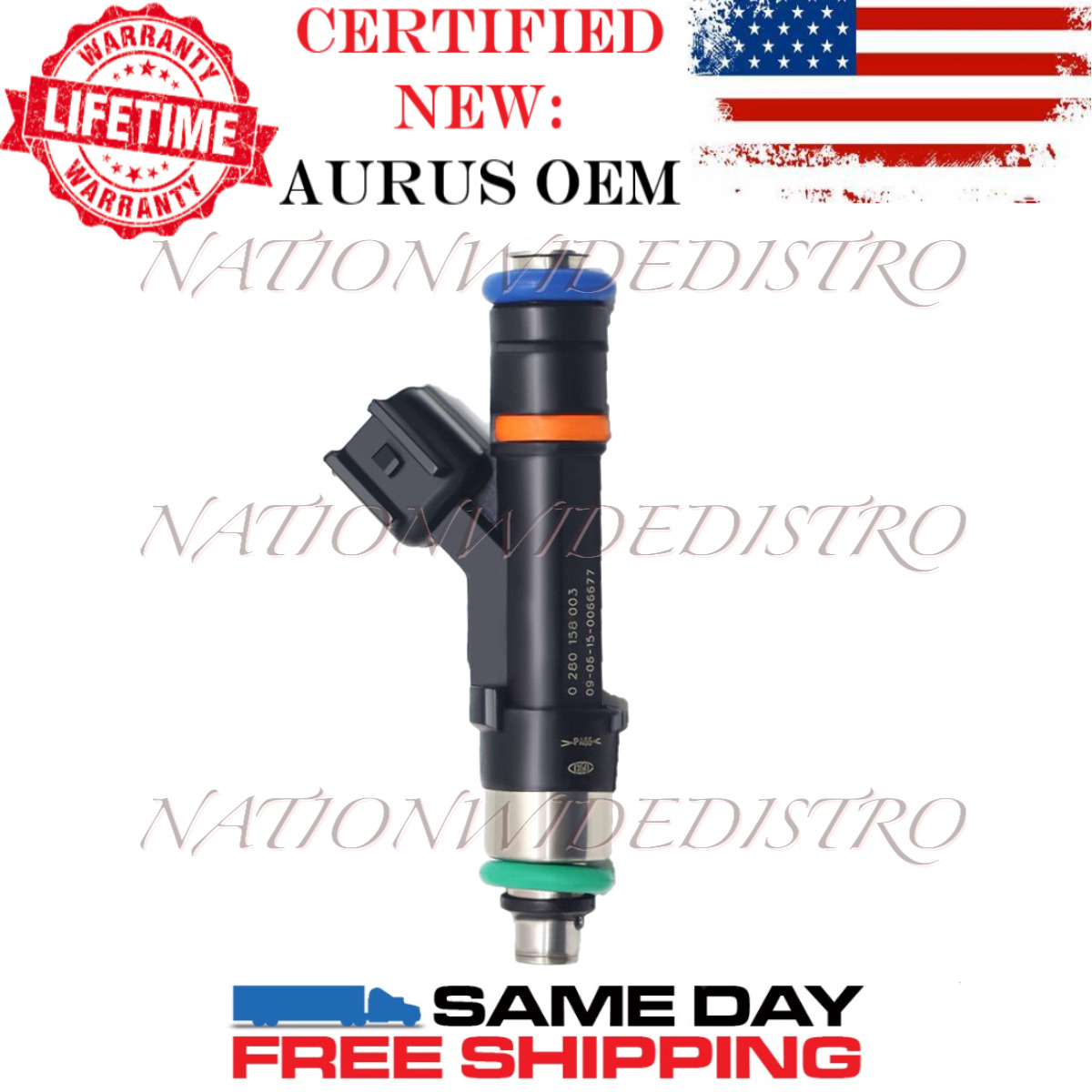 1x OEM NEW AURUS Fuel Injectos for 2004 Ford F-150 5.4L V8 0280158003