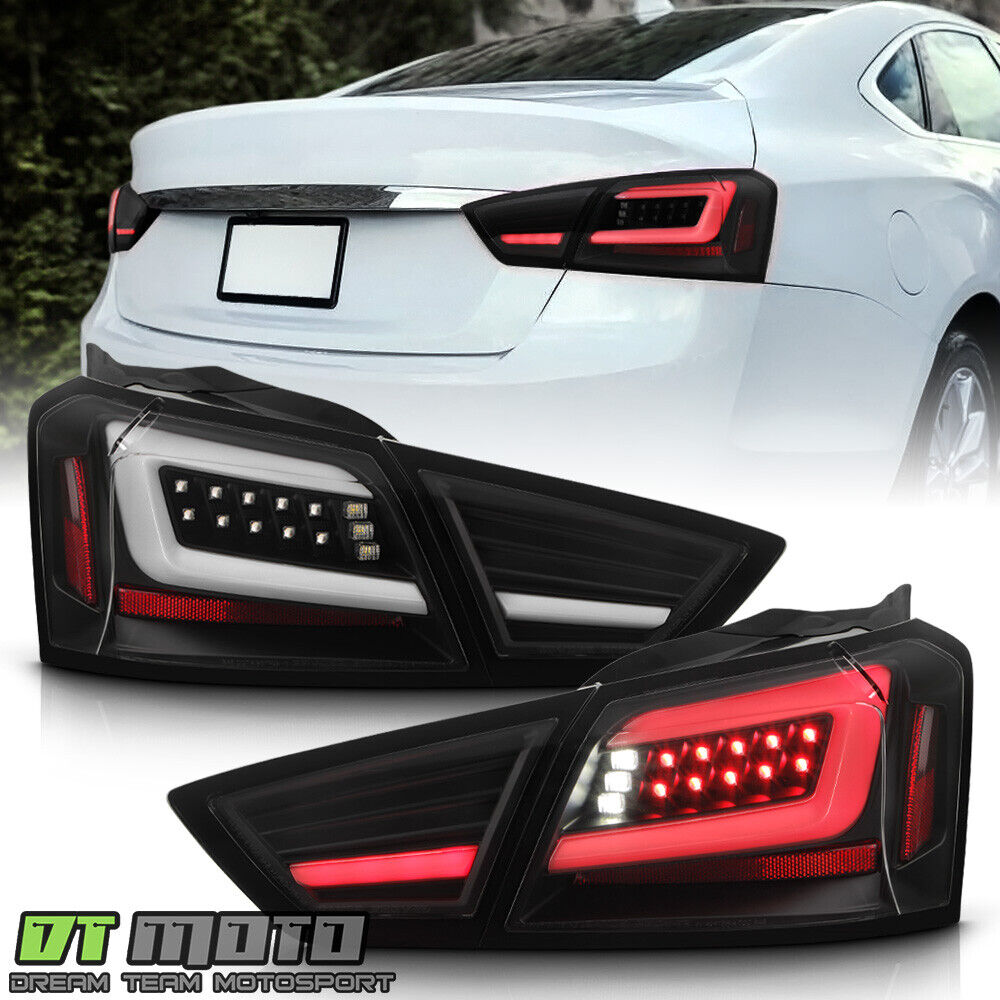 For 2014-2020 Chevy Impala Full LED Tail Lights w/ Sequential Signal Lamps Pair