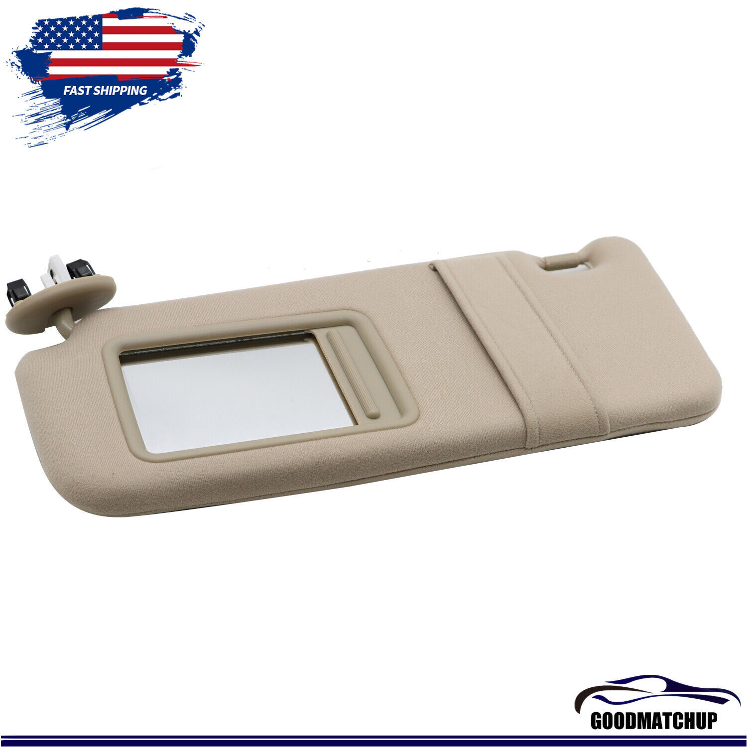 Car Sun Visor For TOYOTA 2007-2011 Camry Left Driver Side with Sunroof Beige