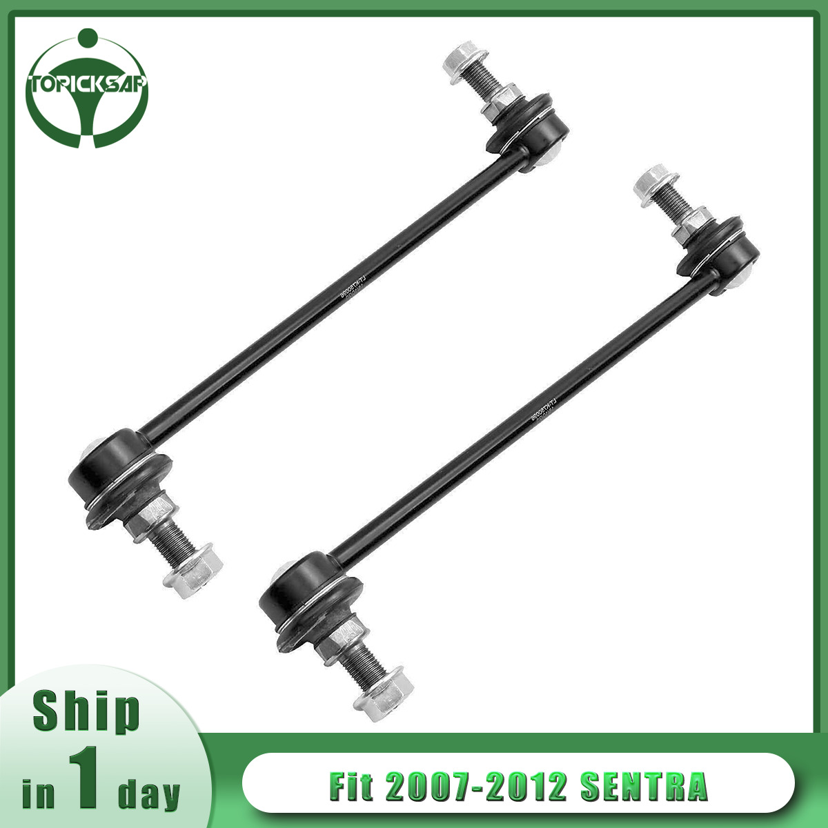 (2) Both Front Sway Bar End Links for 2007-2009 2011 2012 Nissan Sentra