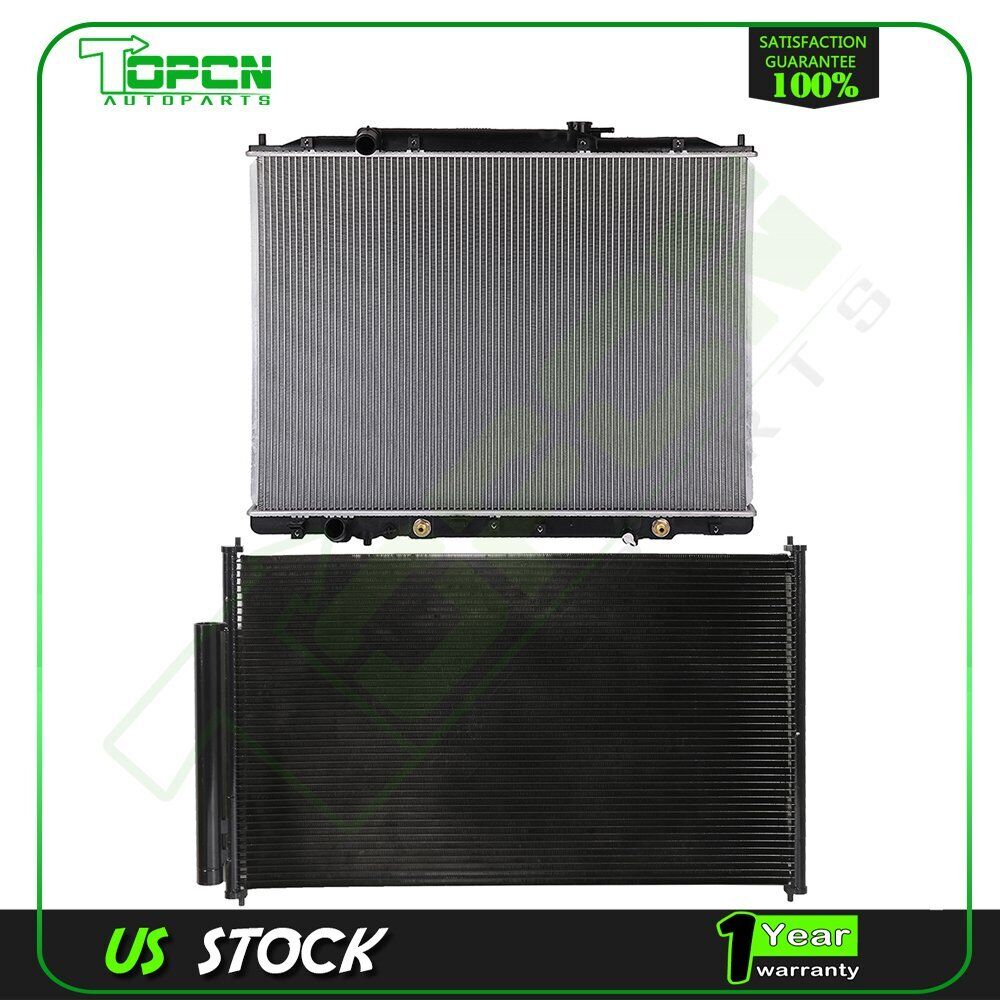 Fits 2009-2015 Honda Pilot Replacement Radiator & Condenser Assembly