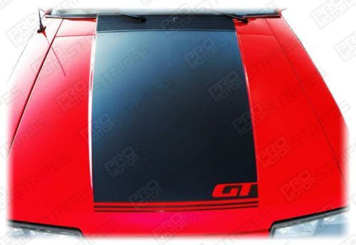 Ford Mustang 1985-1993 GT Hood Stripe Fox Body Decal (Choose Color)