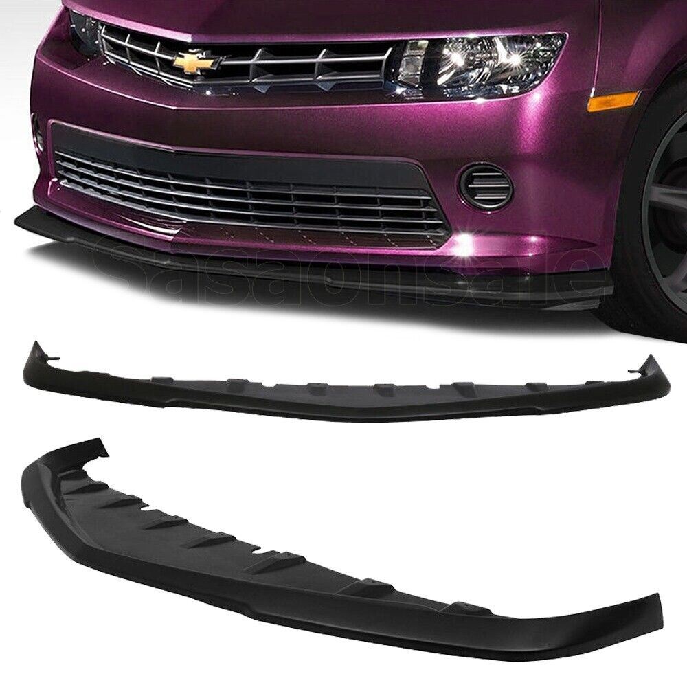 [SASA] Fit for 14-15 Chevy Camaro V6 Only GFX Style Front PU Bumper Lip Splitter