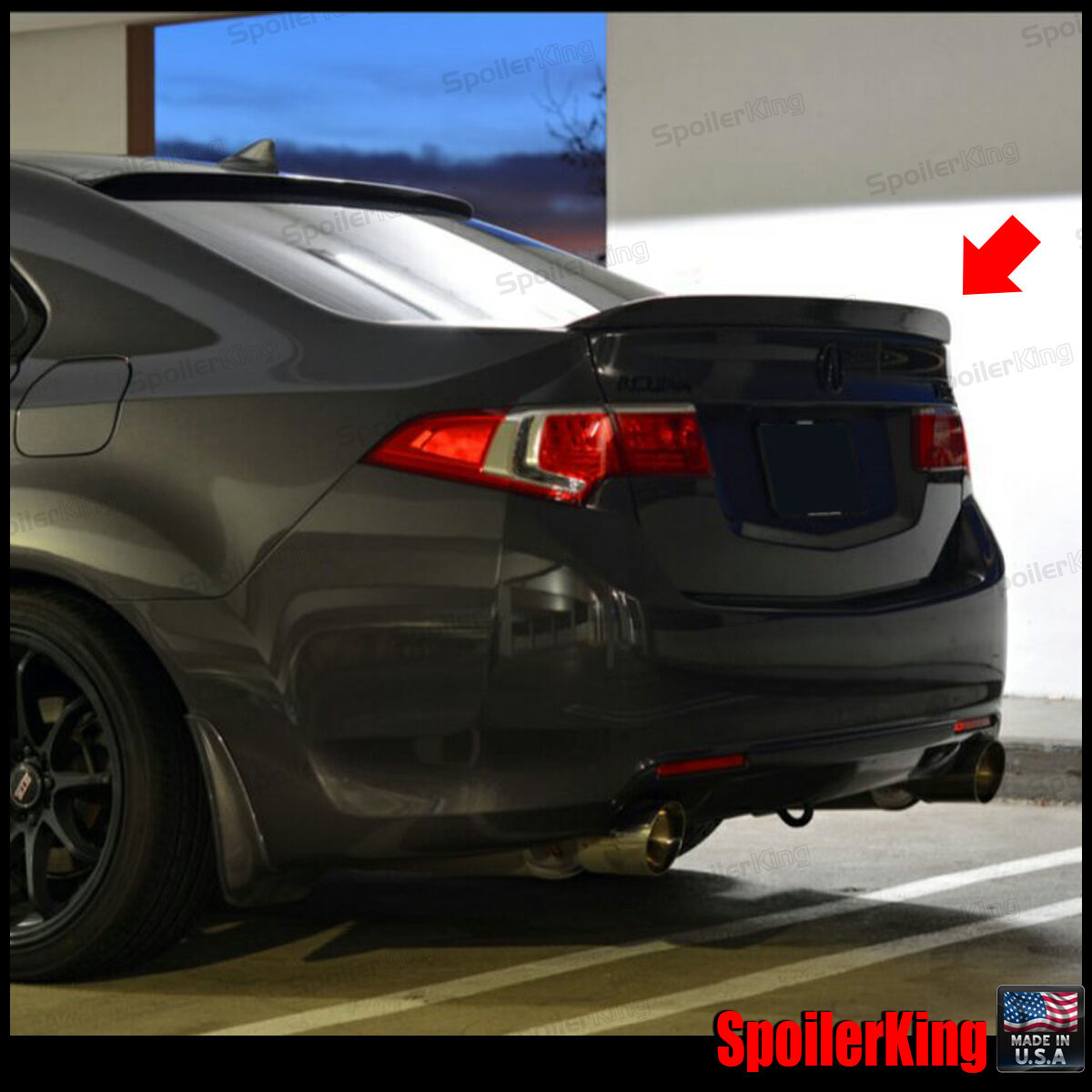 SpoilerKing Rear Trunk Spoiler DUCKBILL #284G (Fits : Acura TSX 2009-2014 CU2)