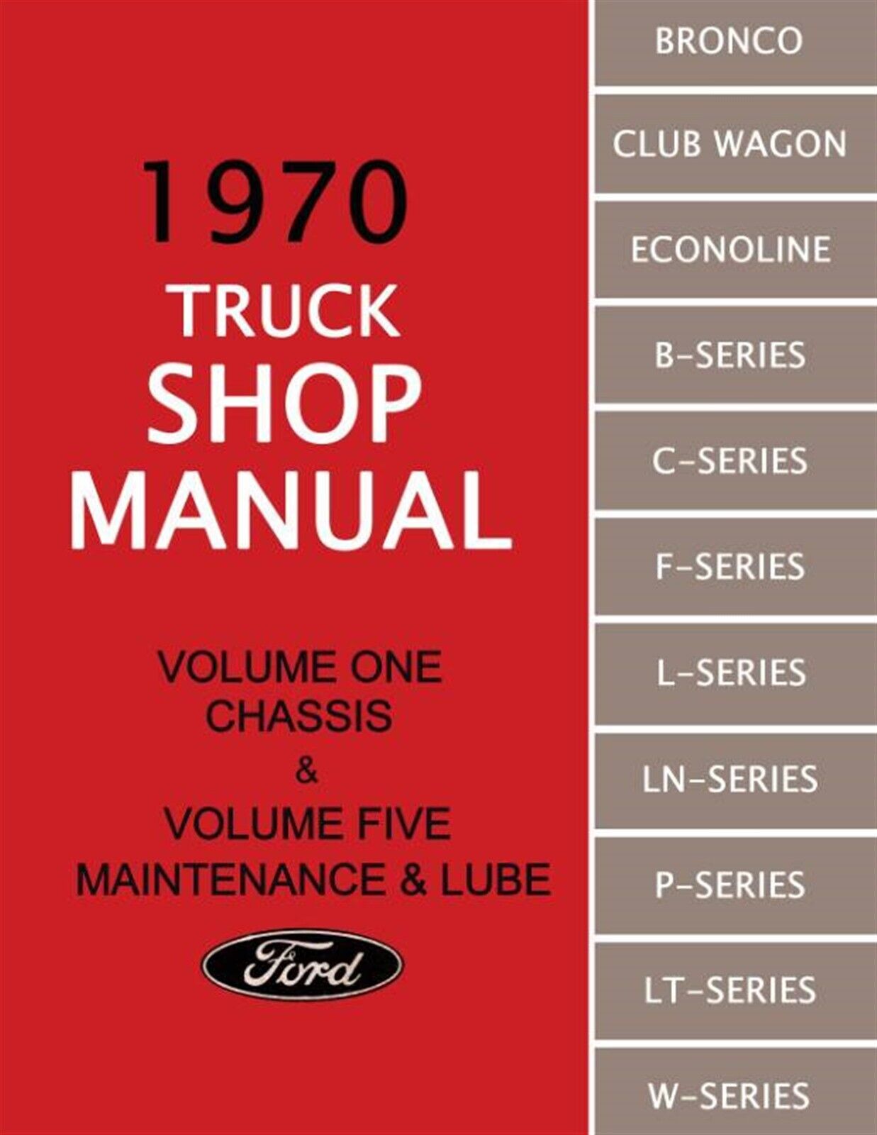 1970 Ford Truck Shop Manual (5 Vol Set)