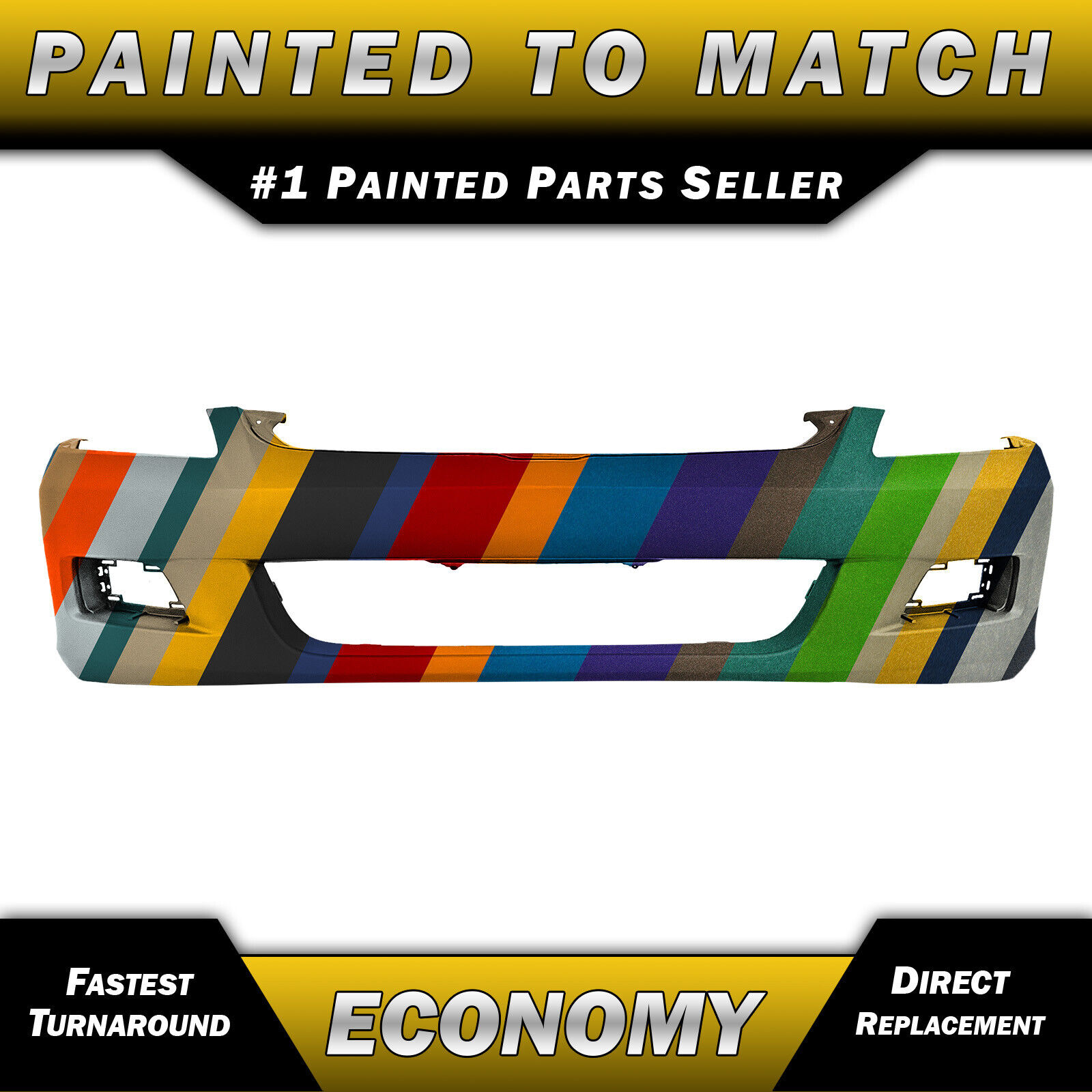 NEW Painted To Match- Front Bumper Cover For 2006 2007 Honda Accord Sedan 4 door