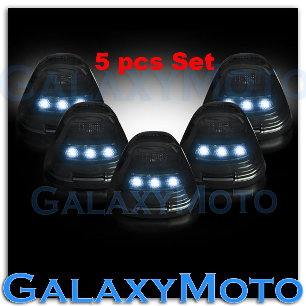 04-15 Toyota Tundra Double CrewMax 5x Cab Roof WHITE LED Lights SMOKE Lens truck