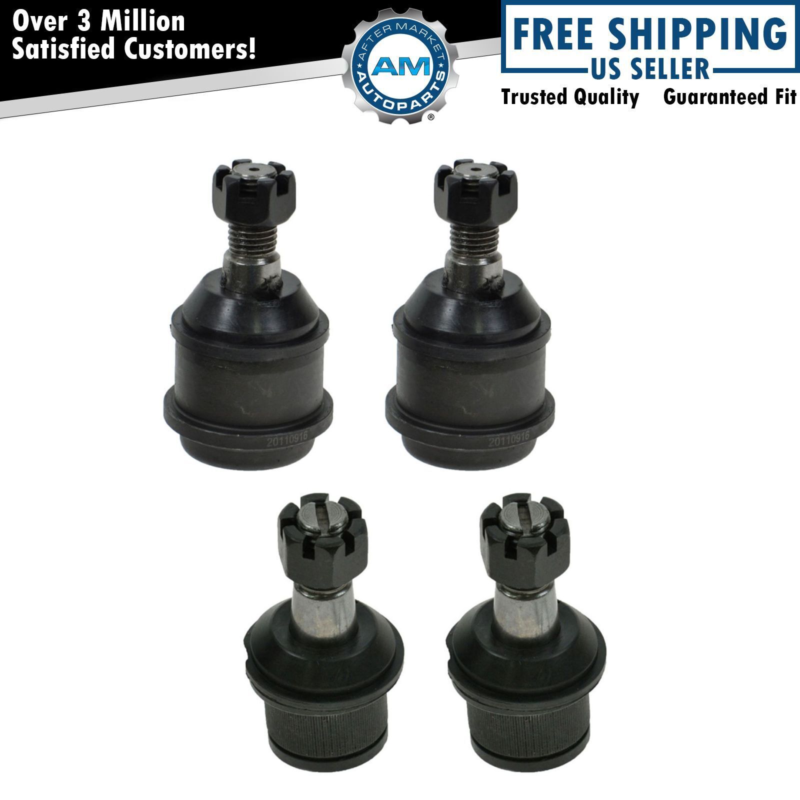 For 03-07 08 09 10 11 12 13 Ram 2500 3500 Front Upper & Lower Ball Joint 4pc Set