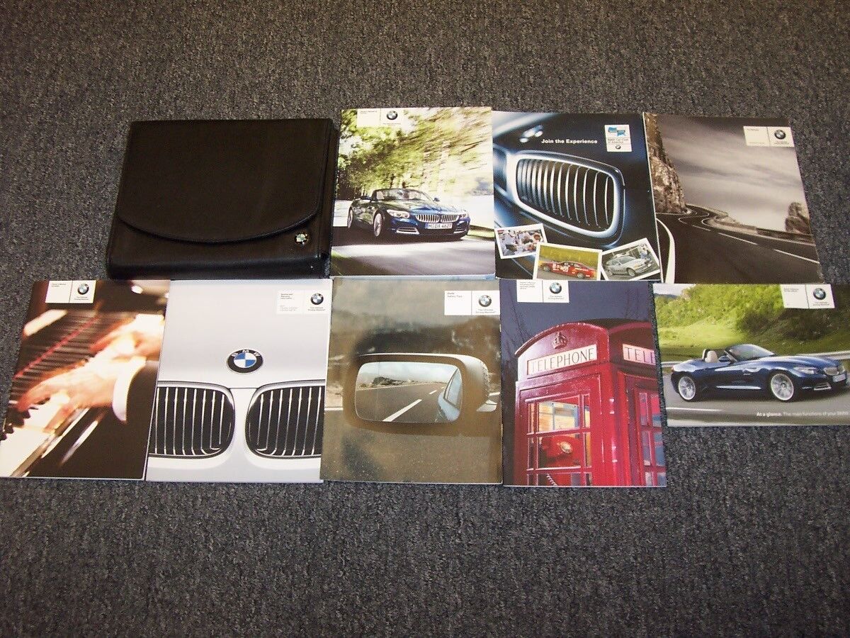 2011 BMW Z4 sDrive30i sDrive35i sDrive35is Owner Owner's Operator Manual Set